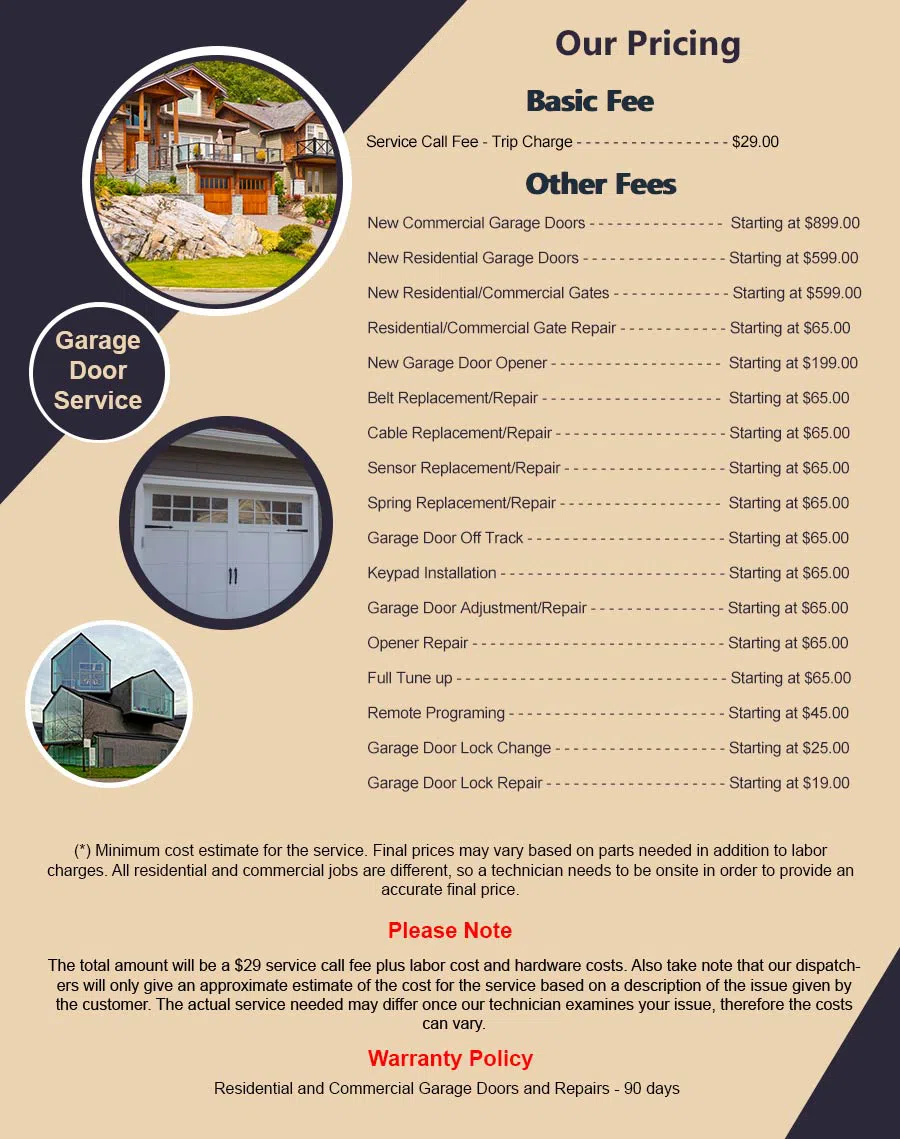 Garage Door Mobile Service Brooklyn, NY 347-603-1009